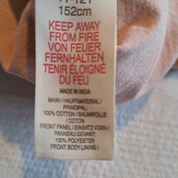 Mini Boden girls size 11-12 years sequin front shirt, light tan silver sequins - Picture 4 of 6